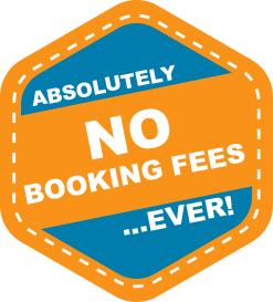 Absolutely No Booking Fees Ever